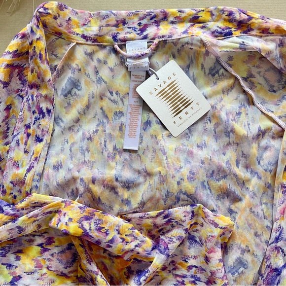 Savage x Fenty Colorful Mesh Duster Robe - Picture 6 of 12